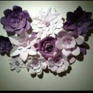 10 Custom Giant Handmade Paper Flowers Any Colors
